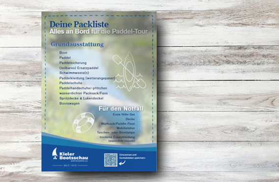 Checkliste Paddeltour