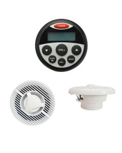 Radio Marine Allpa Wasserdicht Rund mit MP3 und Lautsprecher Set