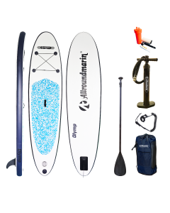 SUP Stand Up Paddel Board Allroundmarin Olymp blau/camo Komplettset Ausstellungsstück Neu
