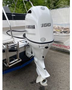 Yamaha F100 LB2 in Weiß Vorführmotor inkl. Riggingkit B, Propeller & 5 Jahre Garantie