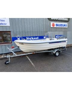 Ryds 435 DL inkl. Yamaha F30BETL-EFI und Brenderup 500kg Trailer