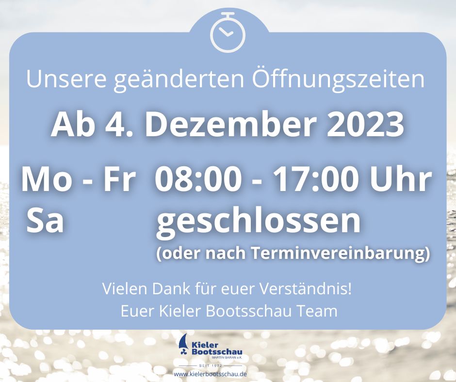 Geänderte Öffnungszeiten im Dezember: gültig ab 04.12
