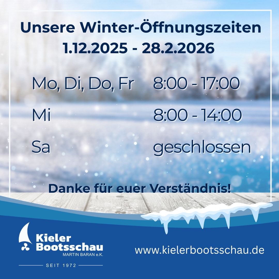 Winteröffnungszeiten bis Ende Februar
