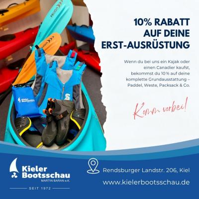 Erstausrüster-Rabatt für euer neues Kajak