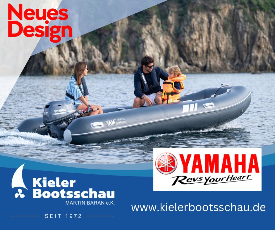Entdecke das neue YAMAHA Schlauchboot Design!